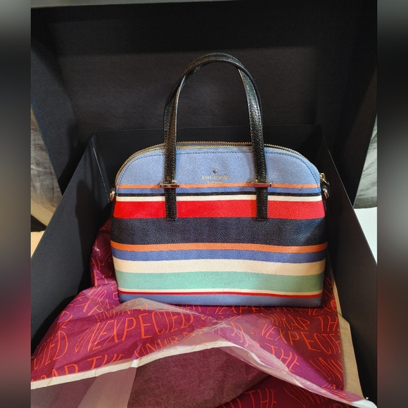 kate spade Handbags - Authentic,Kate Spade Ceddar Street Stripes Maise